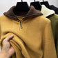 Knitwear Coat Men's Winter Lapel High Collar Sweater