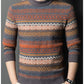 Men's Pullover Thickened Striped Sweaters Bottoming Shirt