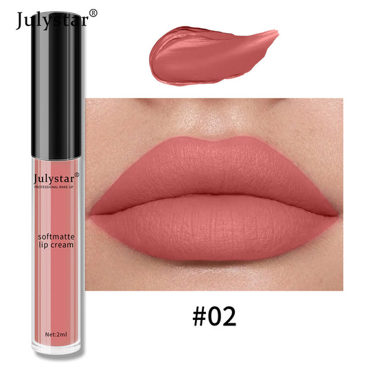 Water Mist Matte Liquid Lipstick Female Christmas Makeup Nourishing Long-lasting No Stain On Cup