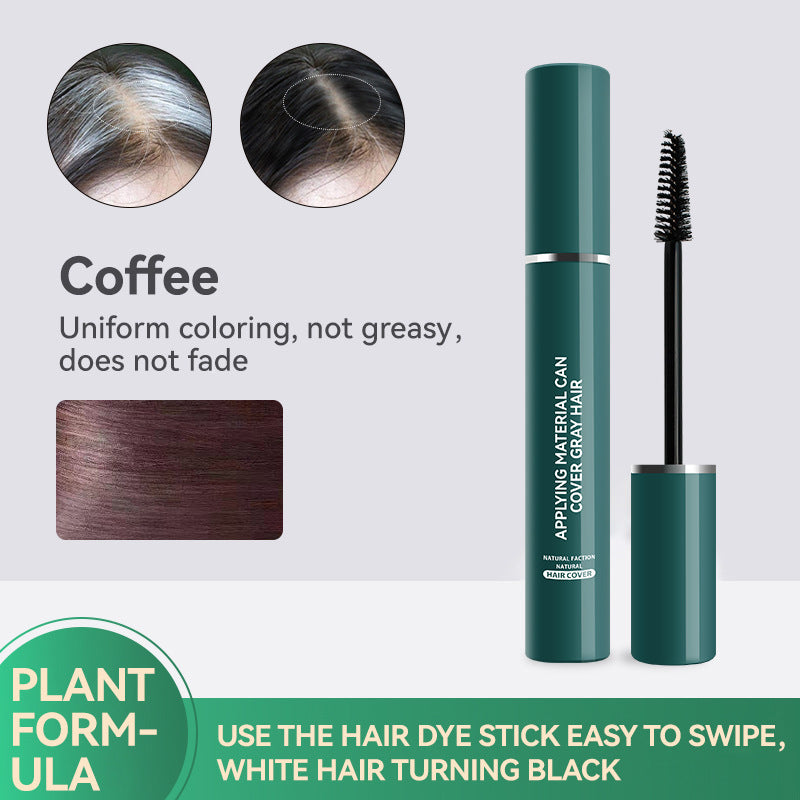 Hair Color Pen Covering Gray Hair Color Supplement Brush Black Hair Stick No Stimulation Temporary Hair Dye