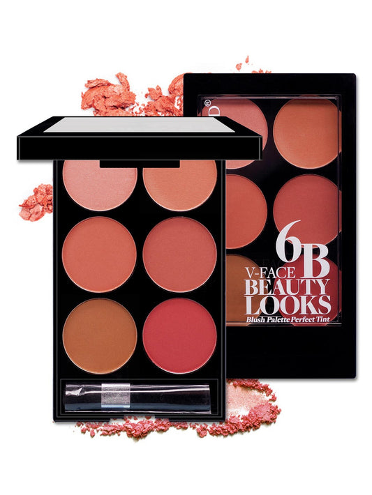 Multi-Color Boutique 6-Color Blush Palette Domestic Makeup for a Flawless Finish