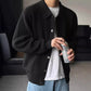 Fashion Solid Color Simple Men's Knitwear Cardigan Sweater Coat