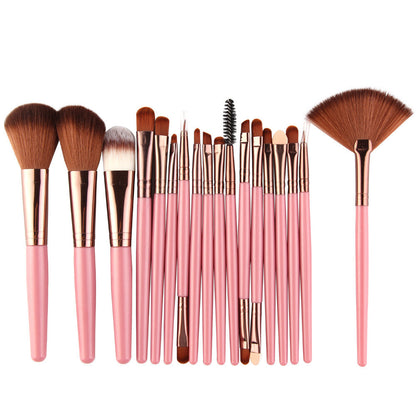 Beauty Tools Animal Hair Fan Makeup Brush Set