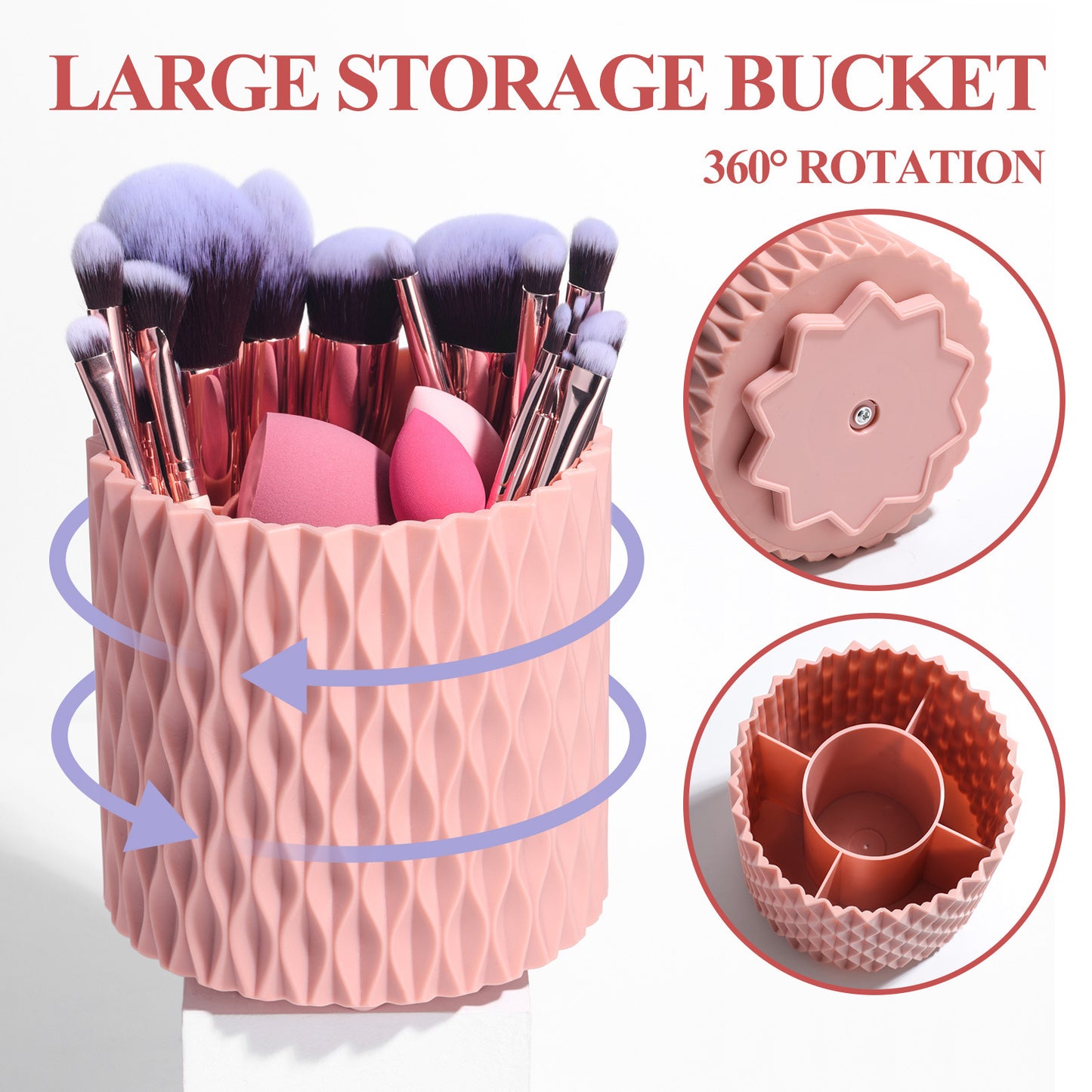 Makeup Brush Suit Practical Rotating Barrel