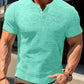 Men's Solid Color Casual Fashion Short Sleeved Shirt