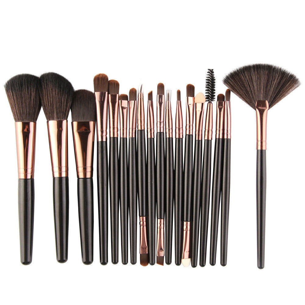 Beauty Tools Animal Hair Fan Makeup Brush Set