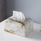 Light Luxury Marbled Paper Towel Decoration Coffee Table Dining Table Napkin Box Home Living Room