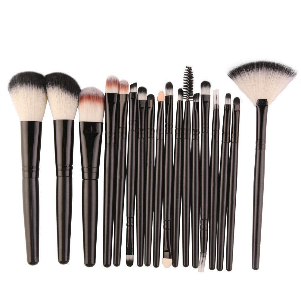 Beauty Tools Animal Hair Fan Makeup Brush Set