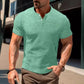 Men's Solid Color Casual Fashion Short Sleeved Shirt