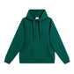 Simple Cotton Composite Drop-shoulder Hooded Sweater