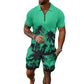 Summer Men's Short-sleeved Shirt Shorts Suit