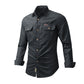 Autumn Workwear Shirt Men's Plus Size