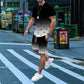 3D Digital Thermal Transfer Men's American T-shirt Suit