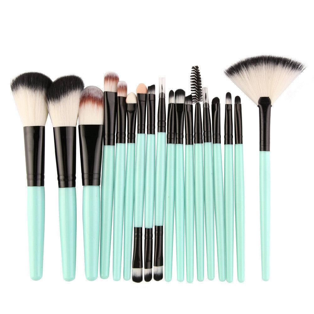 Beauty Tools Animal Hair Fan Makeup Brush Set