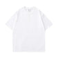 Heavy Cotton T-shirt Small Neckline Loose Plus Size