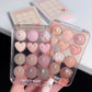 Makeup SWEET MINT Twelve-color Love Heart Eye Shadow Plate Beginner